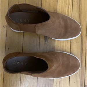 DKNY wedge boots